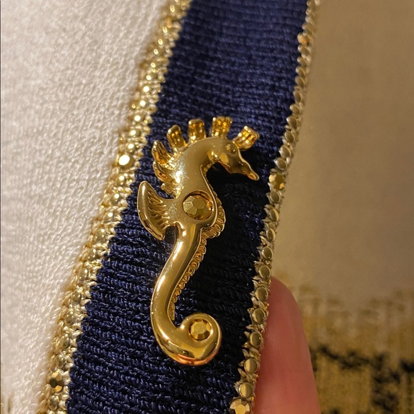 St. John Evening Pailletes Nautical Theme Blazer Size 8 - Picture 13 of 15